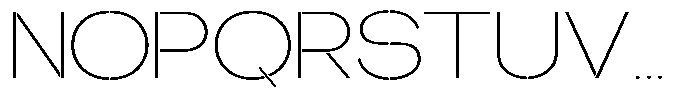 Glagent Stencil Extra Light Extra Exp Font UPPERCASE