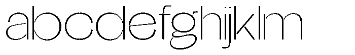 Glagent Stencil Extra Light Extra Exp FONT