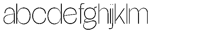 Glagent Stencil Extra Light Semi Conden FONT