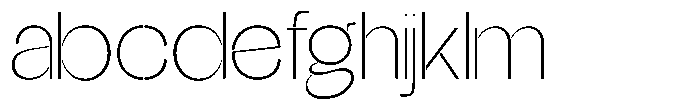 Glagent Stencil Extra Light Semi Exp FONT