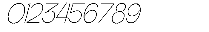Glagent Stencil Extra Light Ultra Cond Sl Font OTHER CHARS