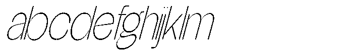 Glagent Stencil Extra Light Ultra Cond Sl FONT