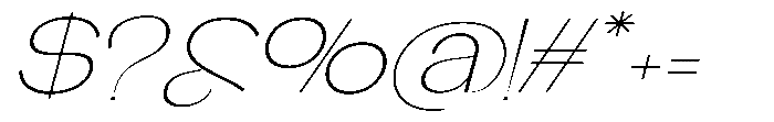 Glagent Stencil Extra Light Ultra Exp Sl Font OTHER CHARS
