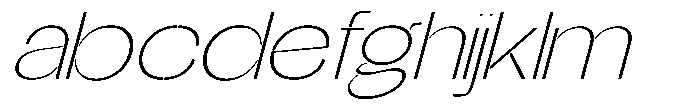 Glagent Stencil Extra Light Ultra Exp Sl FONT