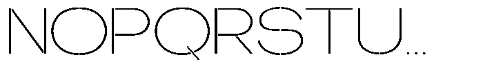 Glagent Stencil Extra Light Ultra Exp Font UPPERCASE