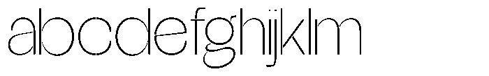 Glagent Stencil Extra Light FONT