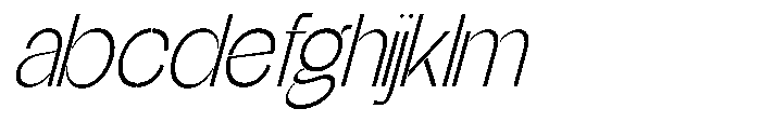 Glagent Stencil Light Condensed Slanted FONT