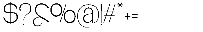Glagent Stencil Light Condensed Font OTHER CHARS