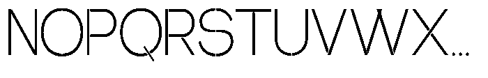 Glagent Stencil Light Condensed Font UPPERCASE