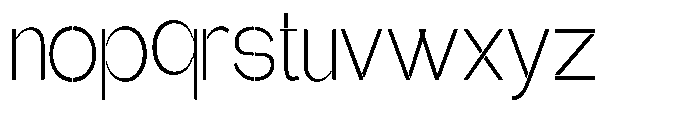 Glagent Stencil Light Condensed Font LOWERCASE