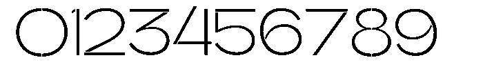 Glagent Stencil Light Expanded Font OTHER CHARS