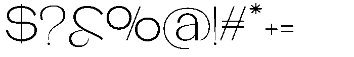 Glagent Stencil Light Expanded Font OTHER CHARS