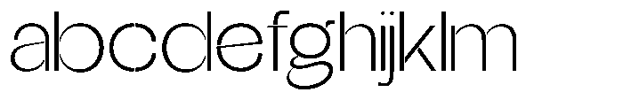 Glagent Stencil Light Expanded FONT