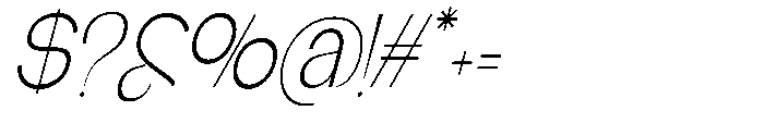 Glagent Stencil Light Extra Cond Sl Font OTHER CHARS