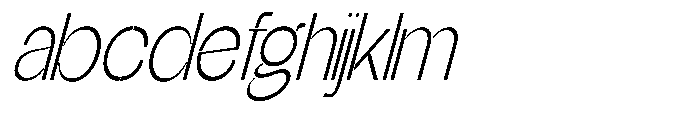 Glagent Stencil Light Extra Cond Sl FONT