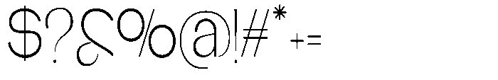 Glagent Stencil Light Extra Condensed Font OTHER CHARS