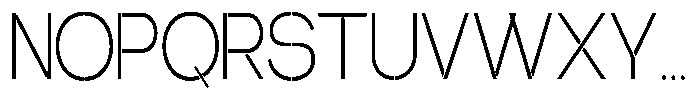 Glagent Stencil Light Extra Condensed Font UPPERCASE