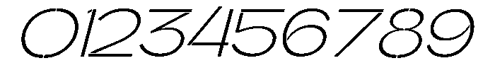Glagent Stencil Light Extra Expanded Sl Font OTHER CHARS