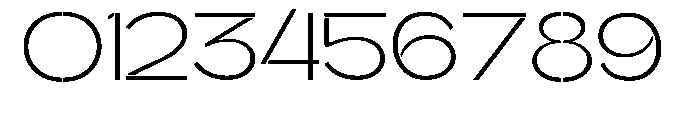 Glagent Stencil Light Extra Expanded Font OTHER CHARS