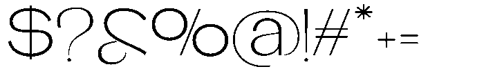 Glagent Stencil Light Extra Expanded Font OTHER CHARS