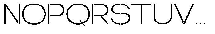 Glagent Stencil Light Extra Expanded Font UPPERCASE
