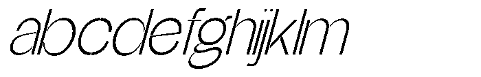 Glagent Stencil Light Semi Conden Sl FONT
