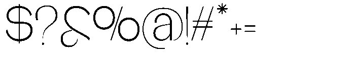 Glagent Stencil Light Semi Condensed Font OTHER CHARS