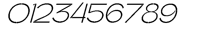 Glagent Stencil Light Semi Expanded Sl Font OTHER CHARS