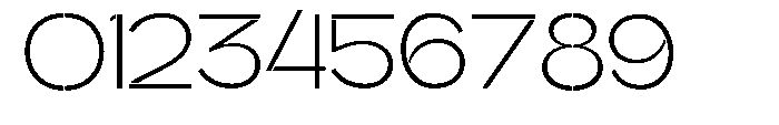Glagent Stencil Light Semi Expanded Font OTHER CHARS