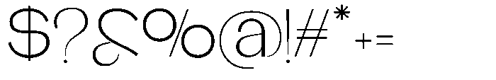 Glagent Stencil Light Semi Expanded Font OTHER CHARS