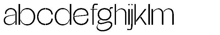 Glagent Stencil Light Semi Expanded FONT
