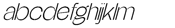 Glagent Stencil Light Slanted FONT