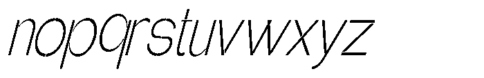 Glagent Stencil Light Ultra Cond Sl Font LOWERCASE
