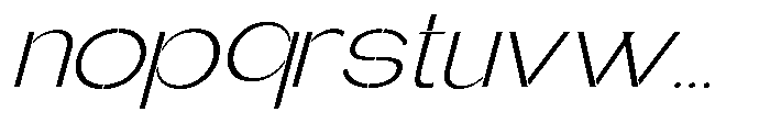 Glagent Stencil Light Ultra Expanded Sl Font LOWERCASE