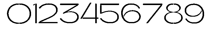Glagent Stencil Light Ultra Expanded Font OTHER CHARS