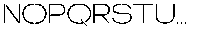 Glagent Stencil Light Ultra Expanded Font UPPERCASE