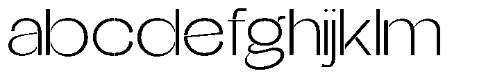 Glagent Stencil Light Ultra Expanded FONT