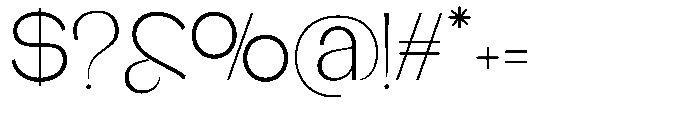 Glagent Stencil Light Font OTHER CHARS
