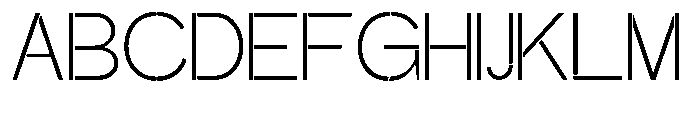 Glagent Stencil Light Font UPPERCASE
