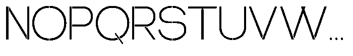 Glagent Stencil Light Font UPPERCASE