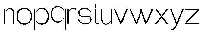 Glagent Stencil Light Font LOWERCASE