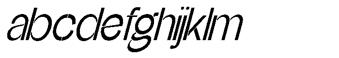 Glagent Stencil Medium Condensed Sl FONT
