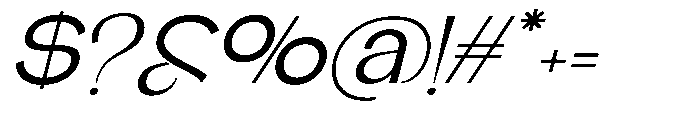 Glagent Stencil Medium Expanded Sl Font OTHER CHARS