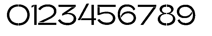 Glagent Stencil Medium Expanded Font OTHER CHARS