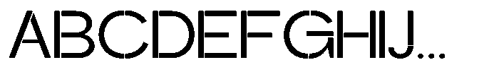 Glagent Stencil Medium Expanded Font UPPERCASE