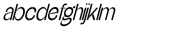 Glagent Stencil Medium Extra Cond Sl FONT