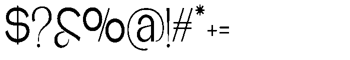 Glagent Stencil Medium Extra Condensed Font OTHER CHARS