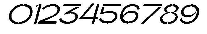 Glagent Stencil Medium Extra ExpSl Font OTHER CHARS