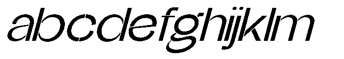Glagent Stencil Medium Extra ExpSl FONT