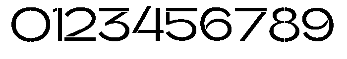 Glagent Stencil Medium Extra Expanded Font OTHER CHARS